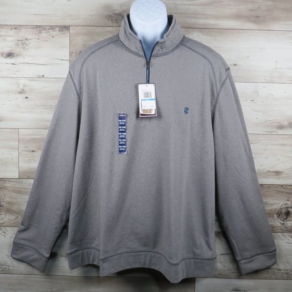 IZOD* Men's Long Sleeve 1/4 Zip 2" Turtle Neck Straight Hem Pullover Sweater~XXL - Picture 4 of 14